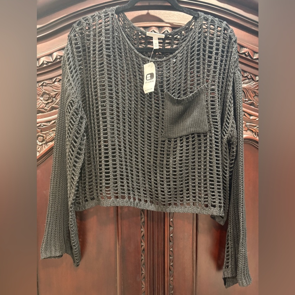 Crochet sweater top